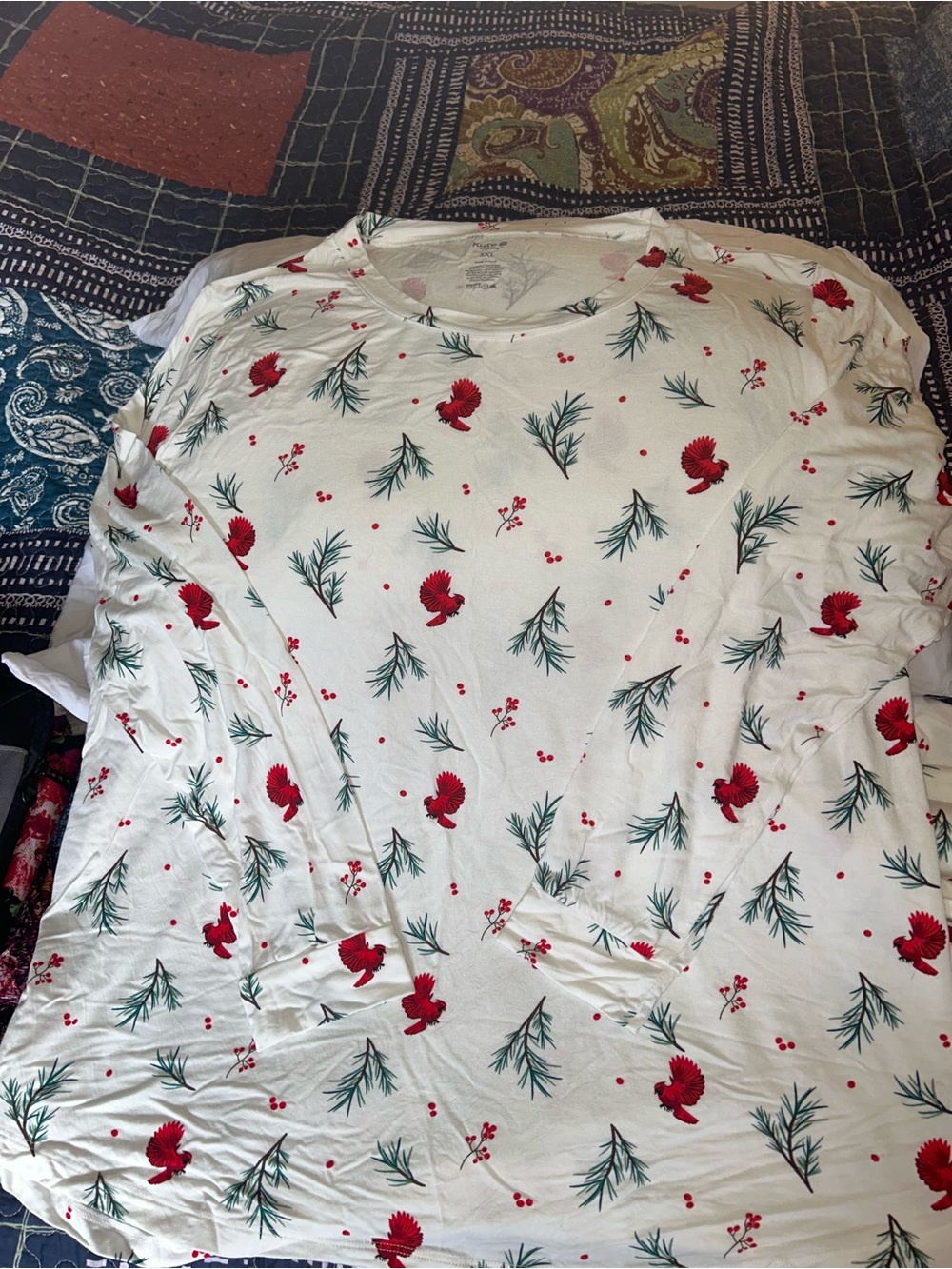KYTE BABY Women’s 3X Holiday Long Sleeve pajama set